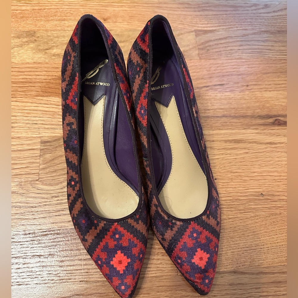 Brian Atwood Vero cuoio heels
